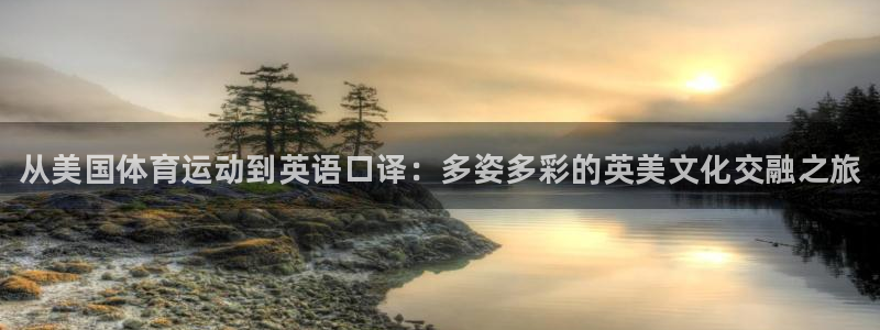 必一运动体育官网：从美国体育运动到英语口译：多姿多彩的英美文化交融之旅