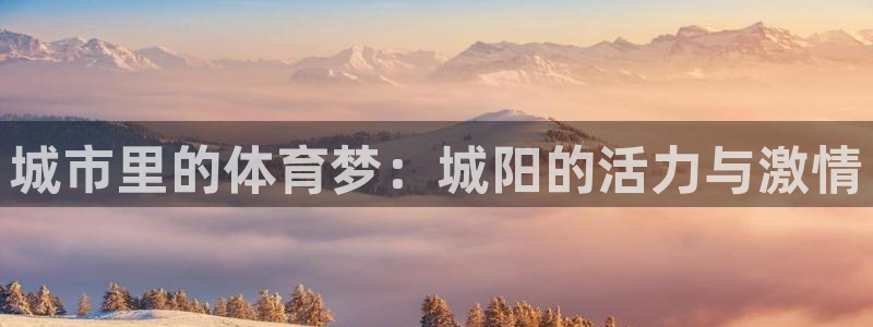 必一运动官网：城市里的体育梦：城阳的活力与激情