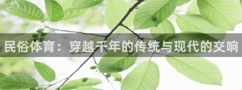 必一运动体育官网：民俗体育：穿越千年的传统与现代的交响